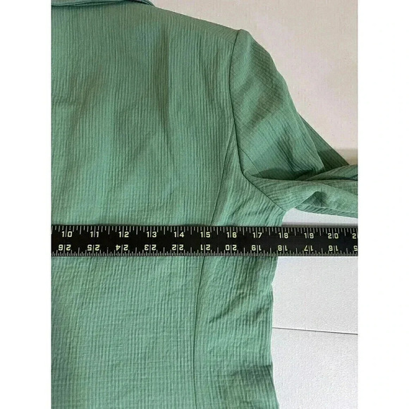 Veronica Beard Emsley Double Breasted Blazer Jacket Linen Blend Green Si… - Picture 13 of 13
